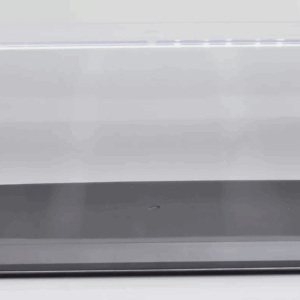 LUXBOX VETRINA DISPLAY BOX 112 BASE IN ECOPELLE NERA- SYNTHETIC LEATHER BASE BLACK - LunghLENGHT 4