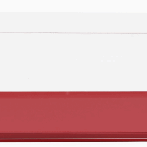LUXBOX VETRINA DISPLAY BOX 112 BASE IN ECOPELLE ROSSA - SYNTHETIC LEATHER BASE RED - LunghLENGHT 4
