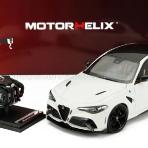 MOTORHELIX ALFA ROMEO 1:18 GIULIA GTAM WITH ENGINE AND ACCESSORIES 2021